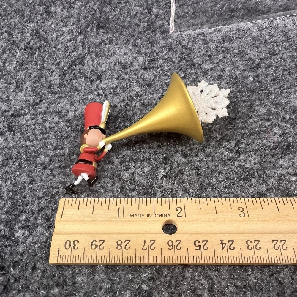 2014 Hallmark Sound The Trumpet Limited Edition Miniature Ornament LPR3353 New